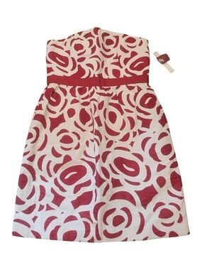 knee length dresses for ladies Melanie Strapless Midi Dress - White